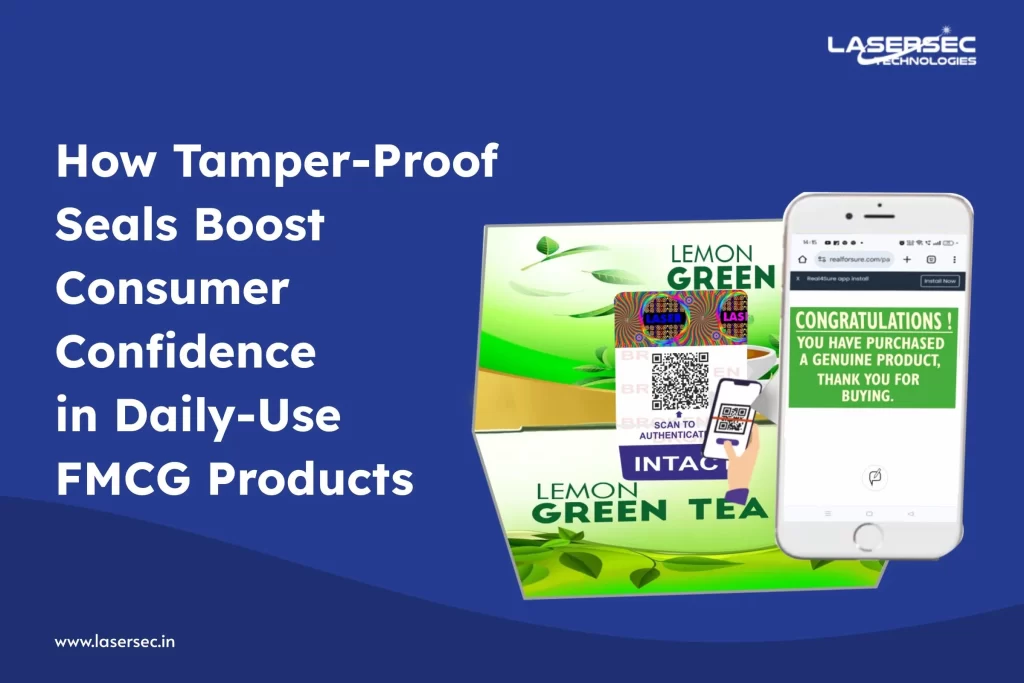 Tamper-proof seals on daily-use products ensuring safety and hygiene