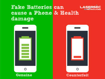 Fake Batteries can cause a Phone & Health damage