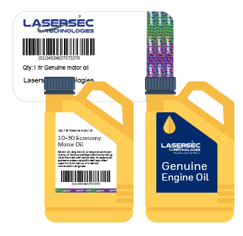 Holographic Barcode Label for Automobile