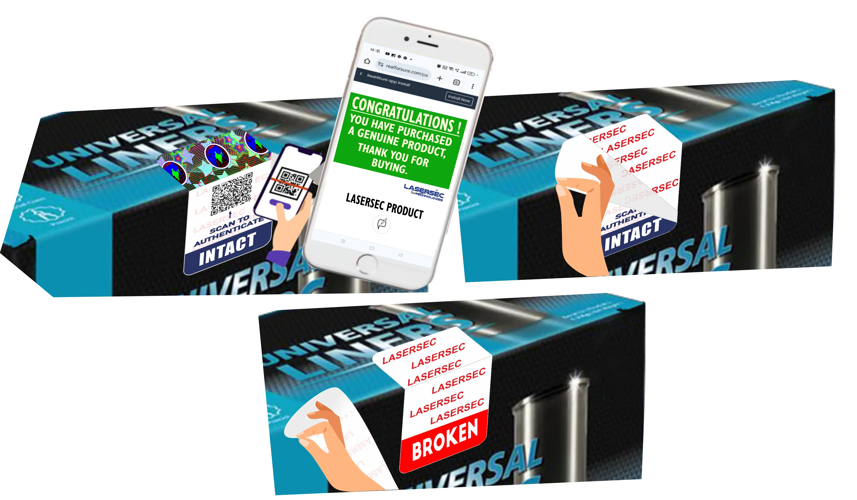 Anti-Counterfeit Label with QR Code