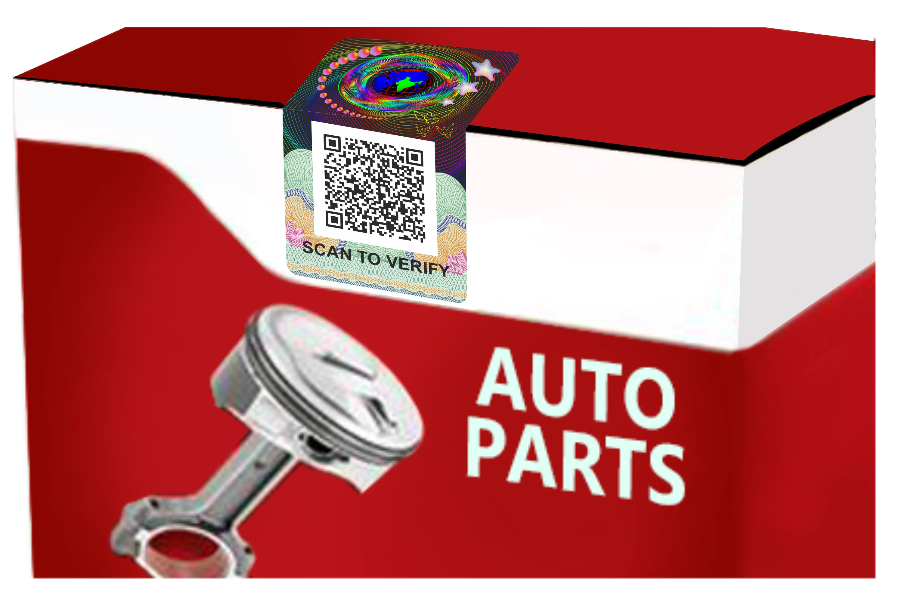Holographic QR Code Label