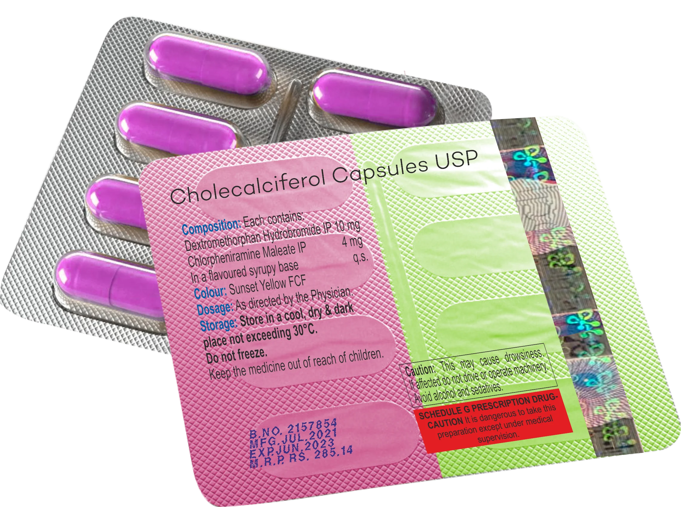 Blister Foil with Security Effect